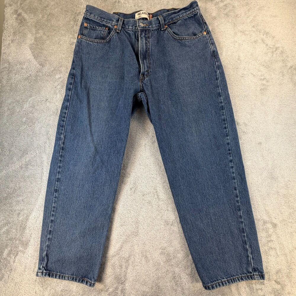 Levi’s 550 Relaxed Fit Jeans Men’s 38x30 Blue Denim Y2K Dad Jeans Straight Leg - Picture 2 of 9